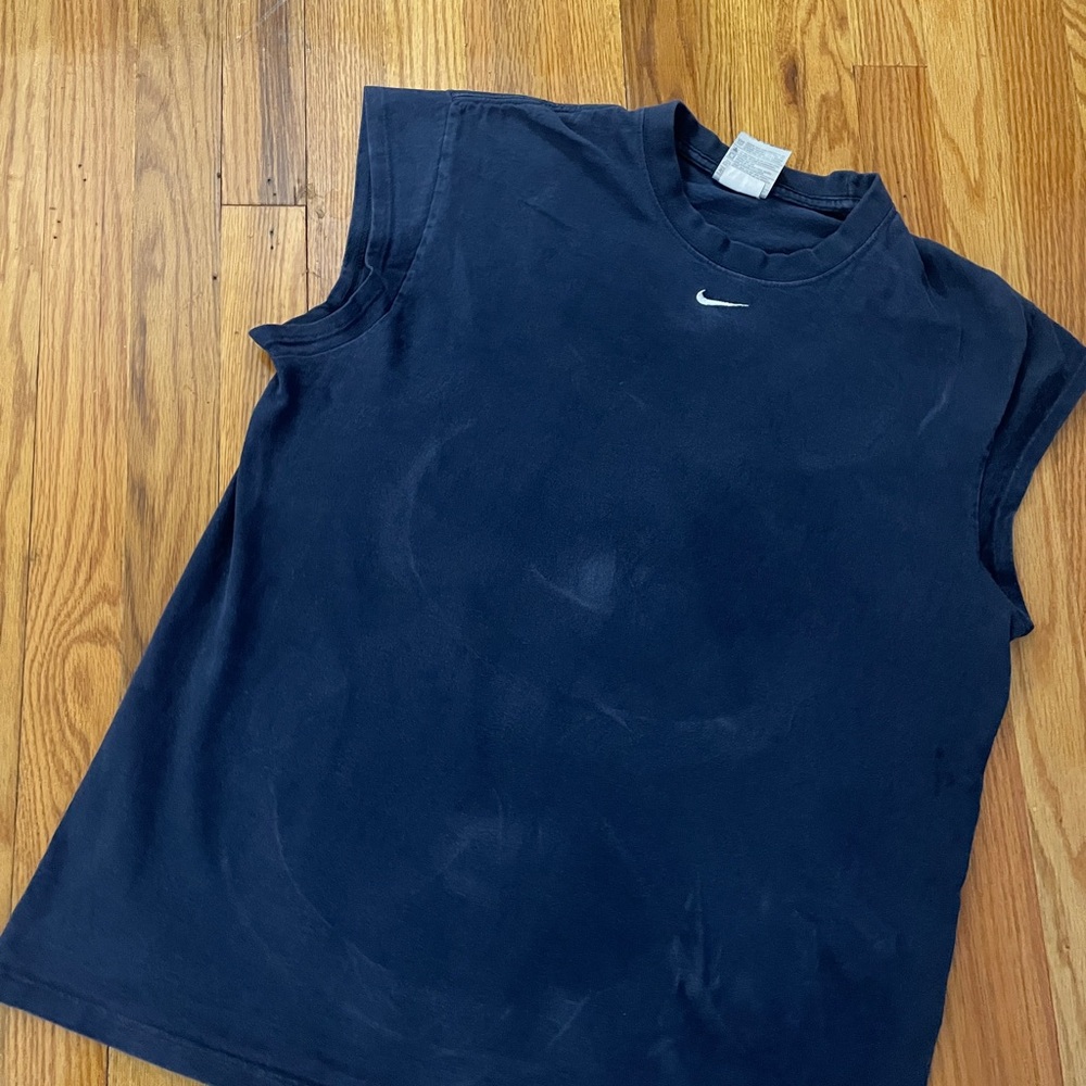 Nike Navy Blue Sleeveless Shirt
